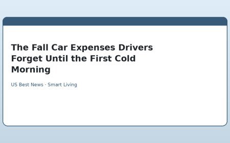 The Fall Car Expenses Drivers Forget Until the First Cold Morning
