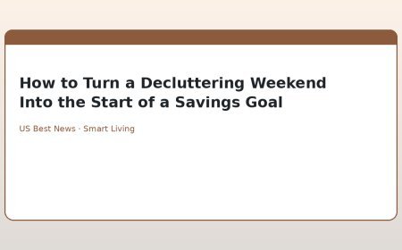How to Turn a Decluttering Weekend Into the Start of a Savings Goal