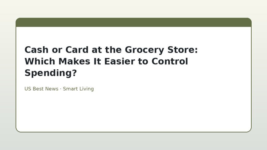 Cash or Card at the Grocery Store: Which Makes It Easier to Control Spending?