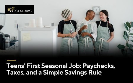 Teens' First Seasonal Job: Paychecks, Taxes, and a Simple Savings Rule