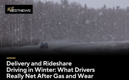 Delivery and Rideshare Driving in Winter: What Drivers Really Net After Gas and Wear