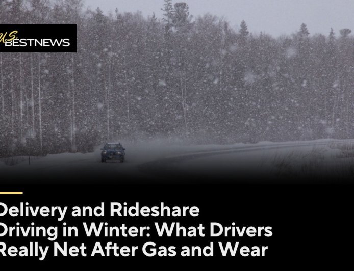 Delivery and Rideshare Driving in Winter: What Drivers Really Net After Gas and Wear