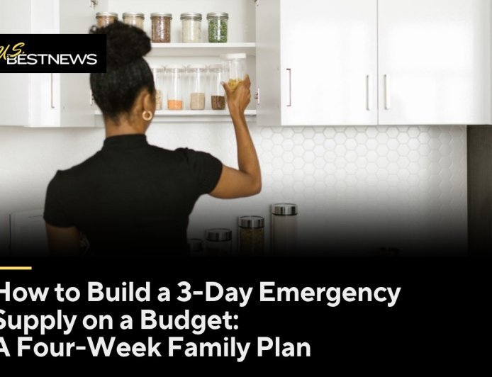 How to Build a 3-Day Emergency Supply on a Budget: A Four-Week Family Plan